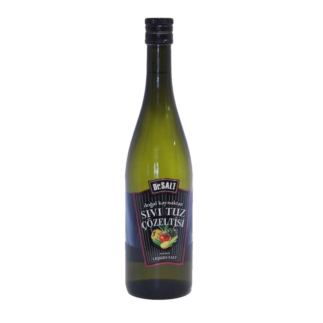 84 Mineralli Doğal Sıvı Tuz Çözeltisi Yemeklik Cam Şişe - 940 Gr. 750 Ml.