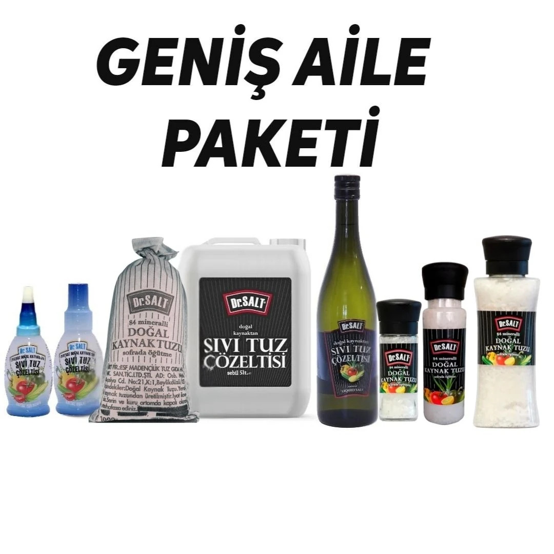 Drsalt Doğal Kaynak Ve Sıvı Tuz Çözeltisi Yemek Paketi