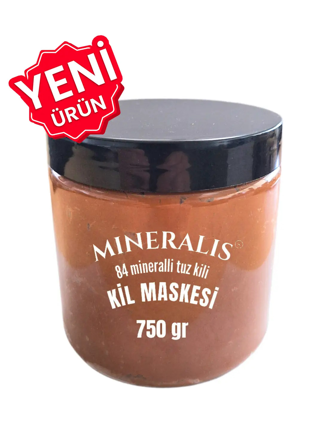 Mineralis Doğal Tuz Killi Kırmızı Kil Maskesi 750 Gr. - Dr.Salt Sıvı Tuz İlaveli Gözenek Sıkılaştı