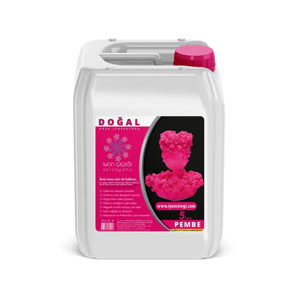 İyon Çiçeği Solüsyonu 5 Litre Pembe